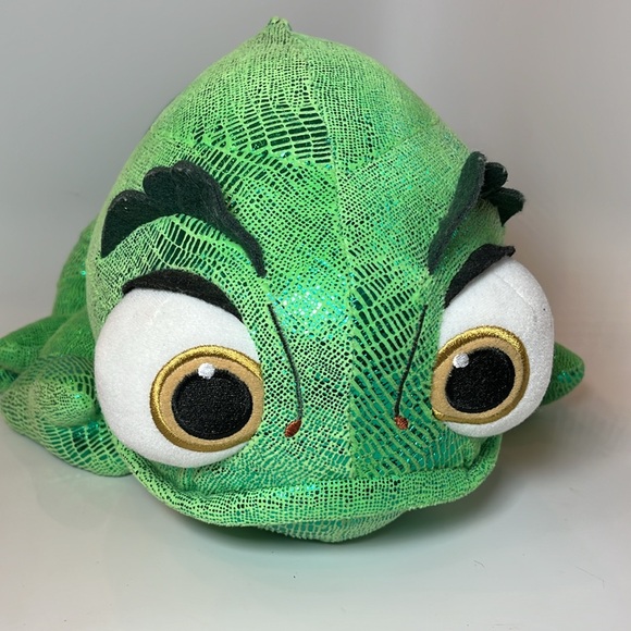Pascal Disney Tangled Chameleon Large 18” Metallic Green Plush Stuffed Animal - Picture 3 of 8